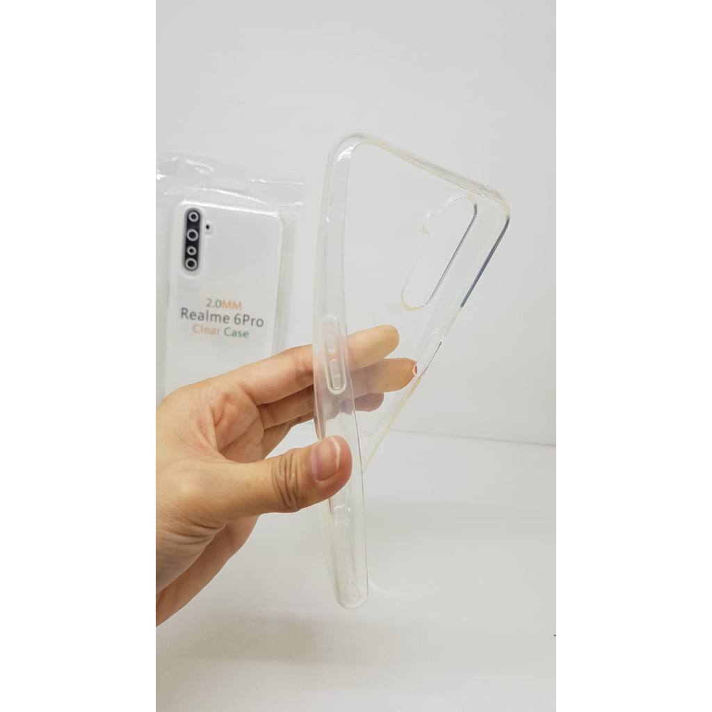 Soft Case OEM Transparan Realme 6 Pro 6.6 Inchi Clear Ultra Thin TEBAL 2.0mm SUPER CLEAR