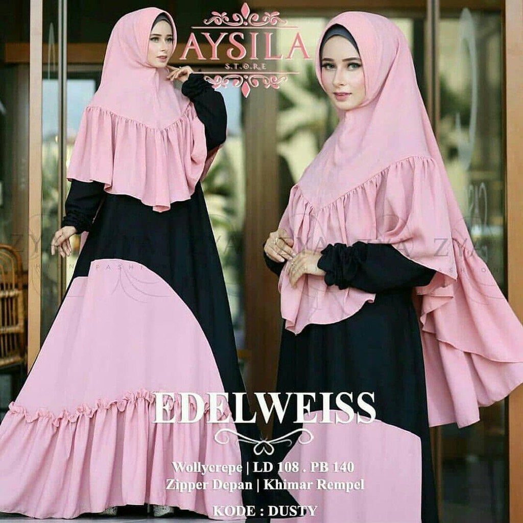 Dress Muslim MurahTerbaruEDELWEISS DUSTY PR001Best Seller