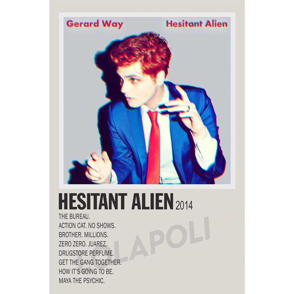 Poster Cover Album Hesitant Alien - Gerard Way