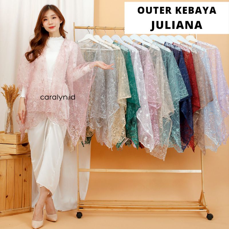 OUTER KEBAYA JULIANA OUTER KEBAYA TILLE GLITER MUTIARA