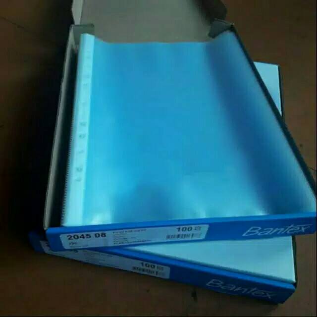 

Pp pocket bantex 2045 08 ukuran folio isi 100pcs.0.09mm