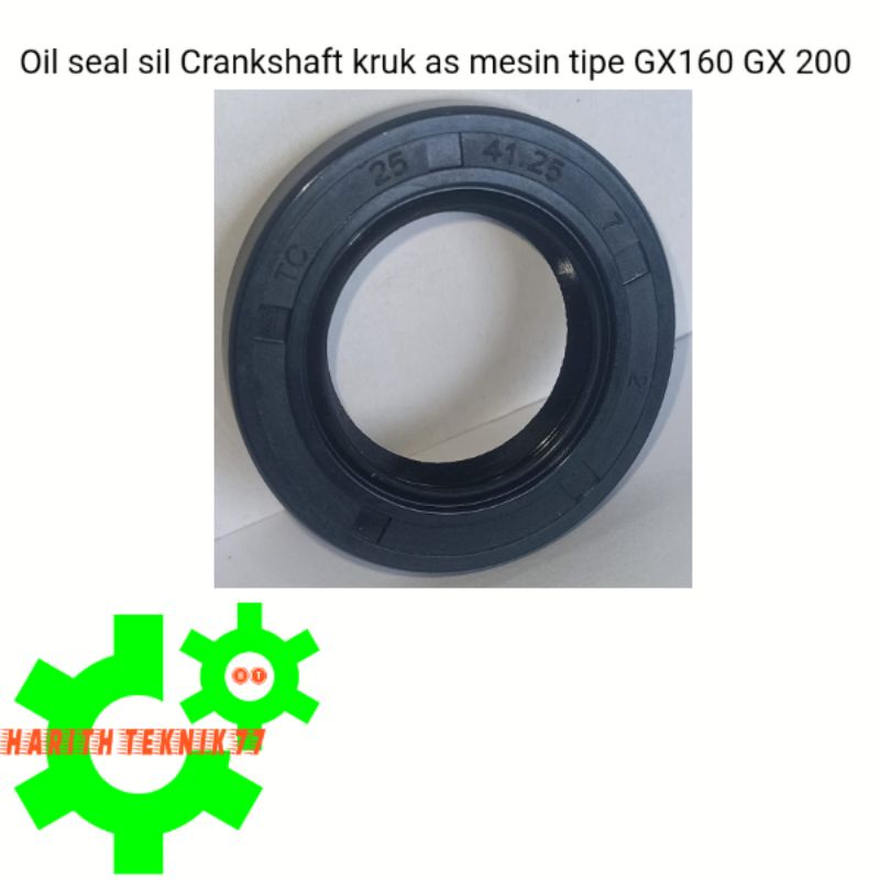 Oil seal sil Crankshaft kruk as mesin tipe GX160 GX200  NO:25.41.25.7