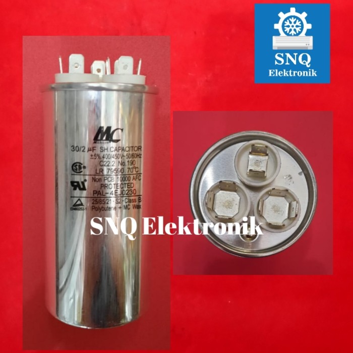 Jual Kapasitor MC 30/2 uf / kapasitor untuk AC Panasonic 1 PK Indonesia