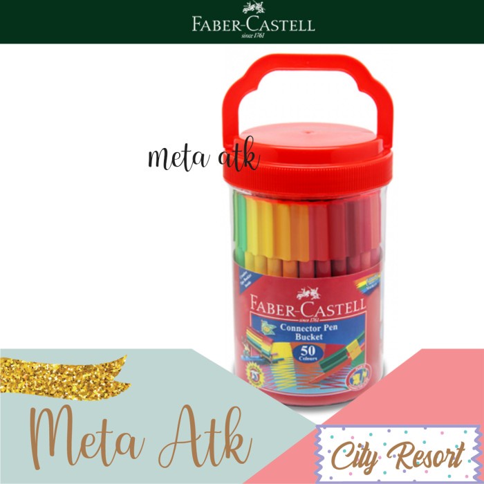 

Hemat Connector Pen / Spidol Warna Isi 50 Faber Castell Berkualitas