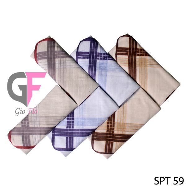 GIOFLO Sapu Tangan Katun Pria Isi Katun Isi 6 PCs Multicolor / SPT 59