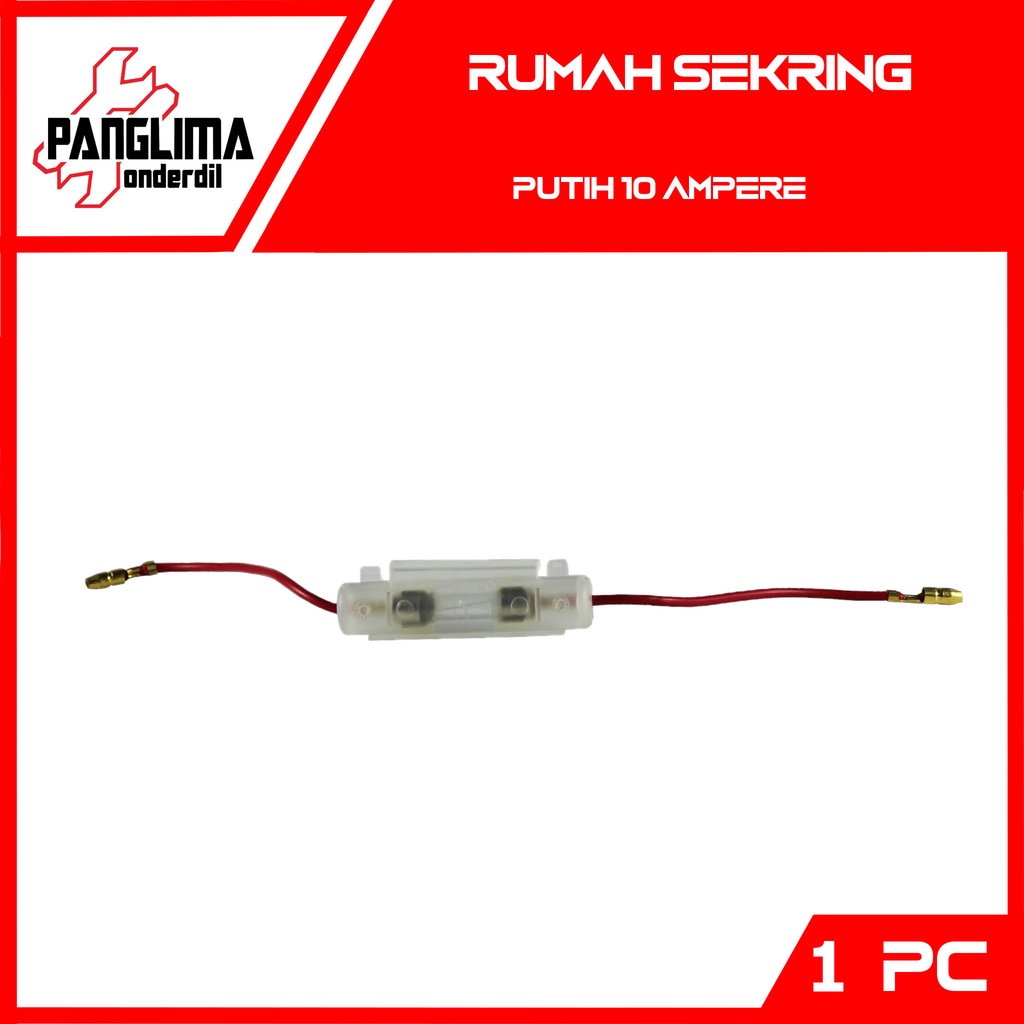 Rumah Sekring Universal Kabel Fuse Sekring-Sikring Tabung-Kaca-Tube Motor