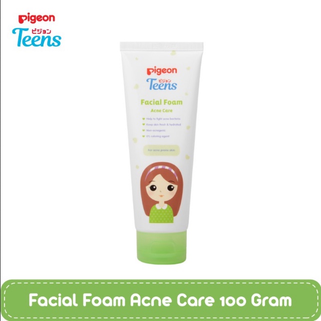 PERA580 PIGEON SABUN CUCI MUKA UTK JERAWAT  UNTUK REMAJA FACIAL FOAM TEENS FOR ACNE CARE 100ML