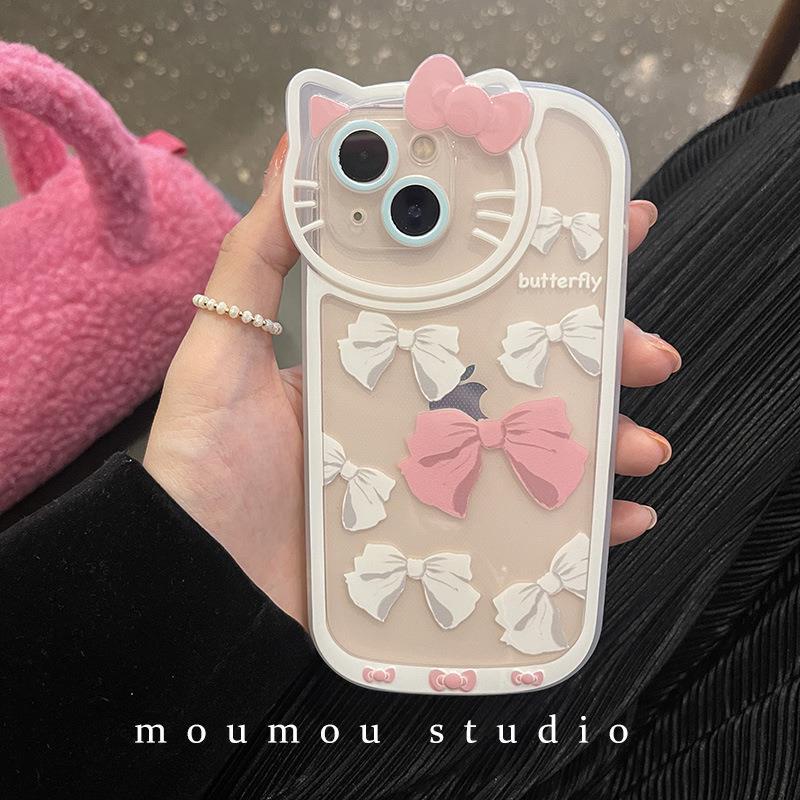 Case Transparan Motif Kartun Lucu Gaya Jepang Korea Untuk Iphone 13 12 Pro Max X 11