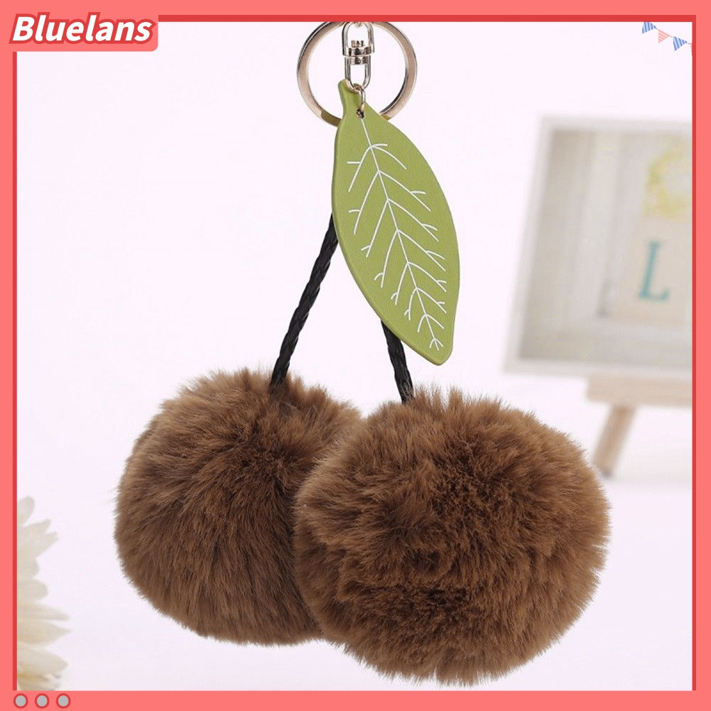 Gantungan Kunci Bentuk Cherry Lucu