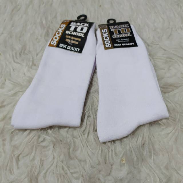 Kaos Kaki Sekolah Putih Hitam SD SMP SMA Murah Berkwalitas