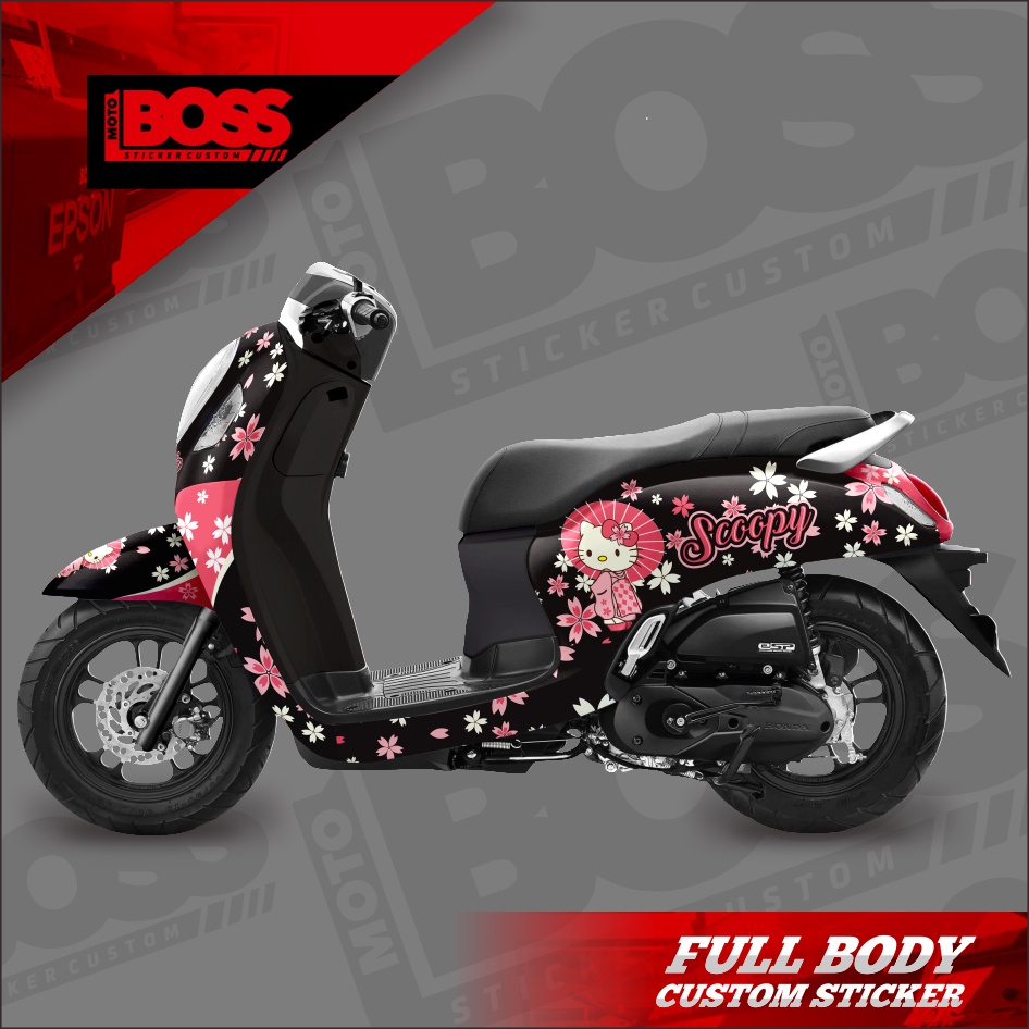 Decal Stiker Sticker Honda Scoopy 2021 2022 Full Body Dekal Stiker Custom New Scoopy 2021 2022 Strip