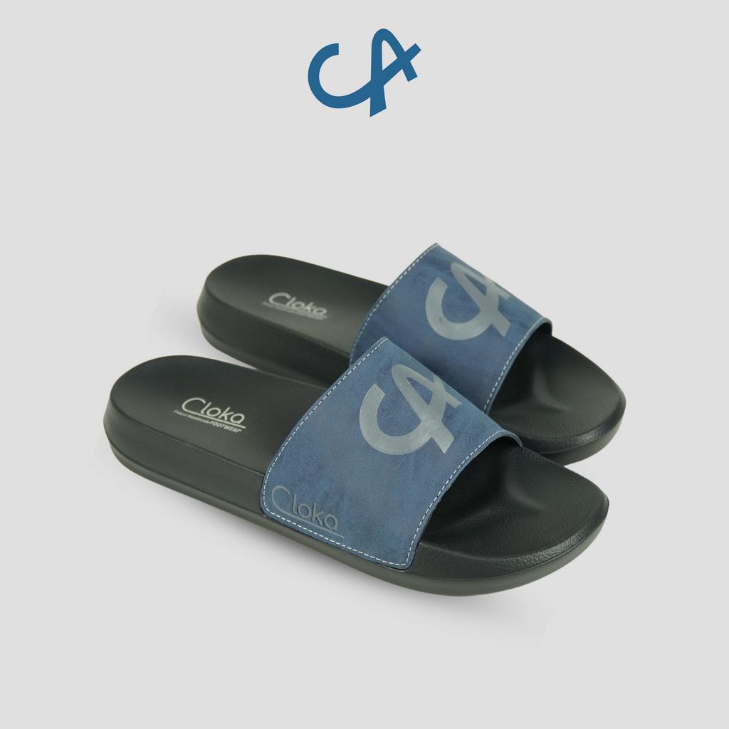 Sandal Slide Pria Distro Cloka Brych Sendal Karet Anti Air Kasual Santai Slop Anti Slip for Men Slipppers