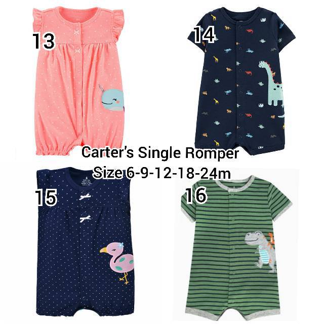 Single Romper Carter's Ori (Rompers baby carter original)