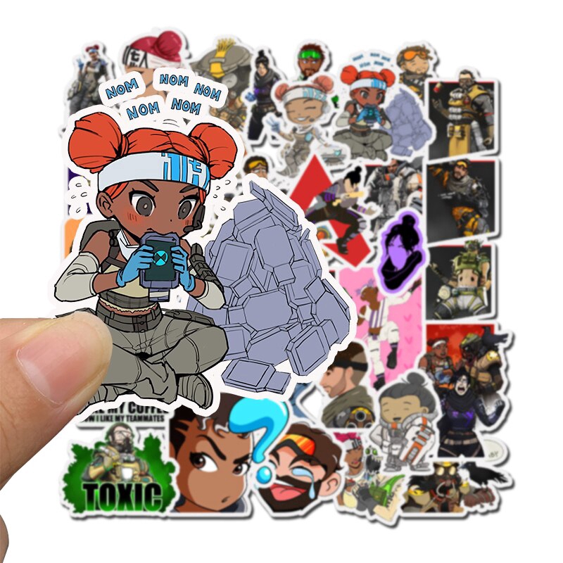 50 Pcs Apex Legends Cartoon Anime Stickers For Children