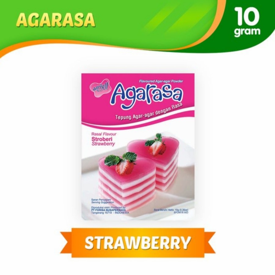 

AGARASA STRAWBERRY STROBERI 10 GR NUTRIJELL - 1 SACHET