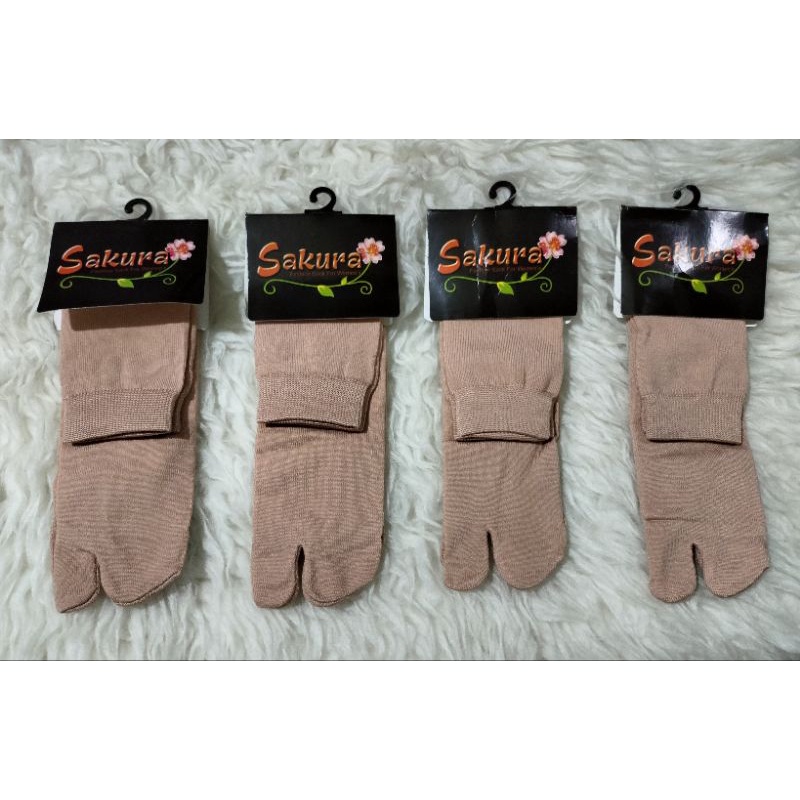 KAOS KAKI JEMPOL COKLAT POLOS &quot; SAKURA &quot;