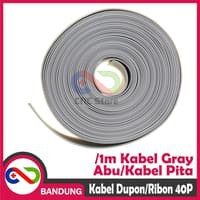 KABEL GRAY ABU 1M FLAT PITA RIBON DUPONT IDC 40P 40 PIN IDC ASP ISP