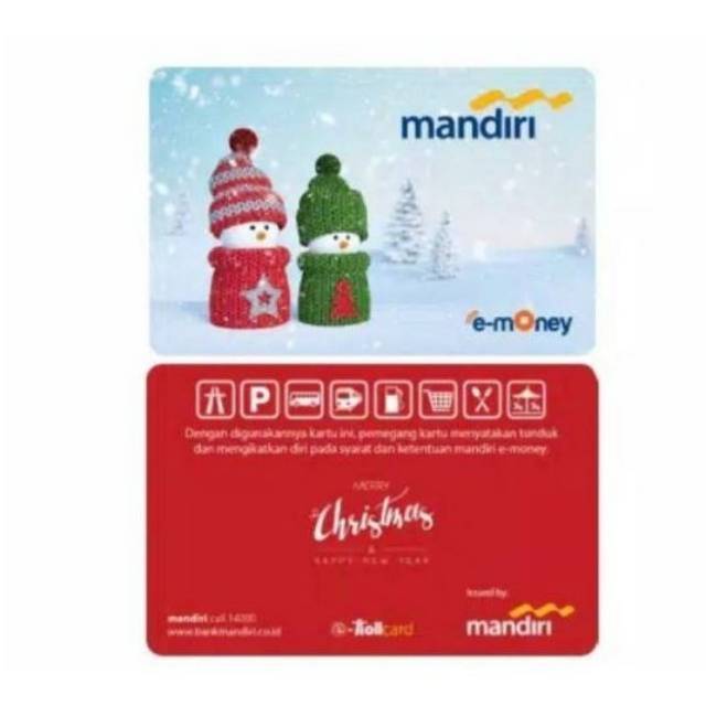 Mandiri eMoney Natal (Christmas) ORI /Like eTOLL Tapcash Flazz or Brizzi