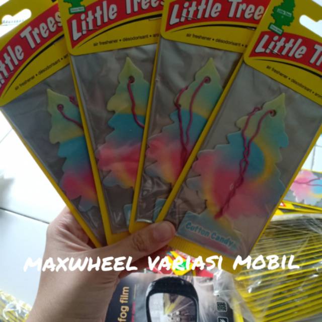 pengharum parfum mobil little trees cotton candy  parfum mobil cemara