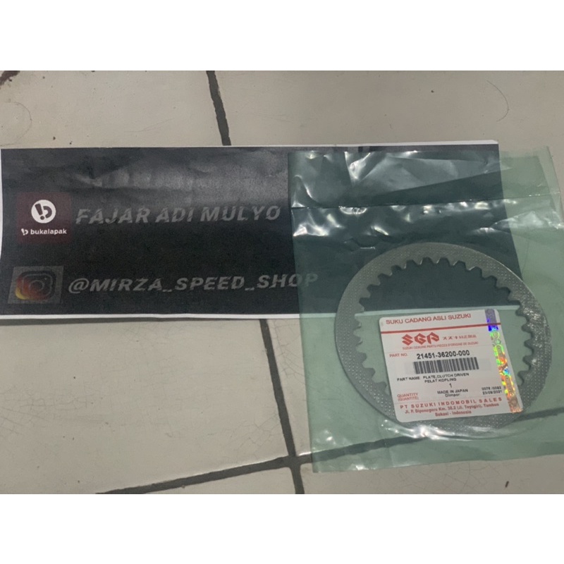 PLAT KOPLING BINTIK ORIGINAL SUZUKI RGR MADE IN JAPAN