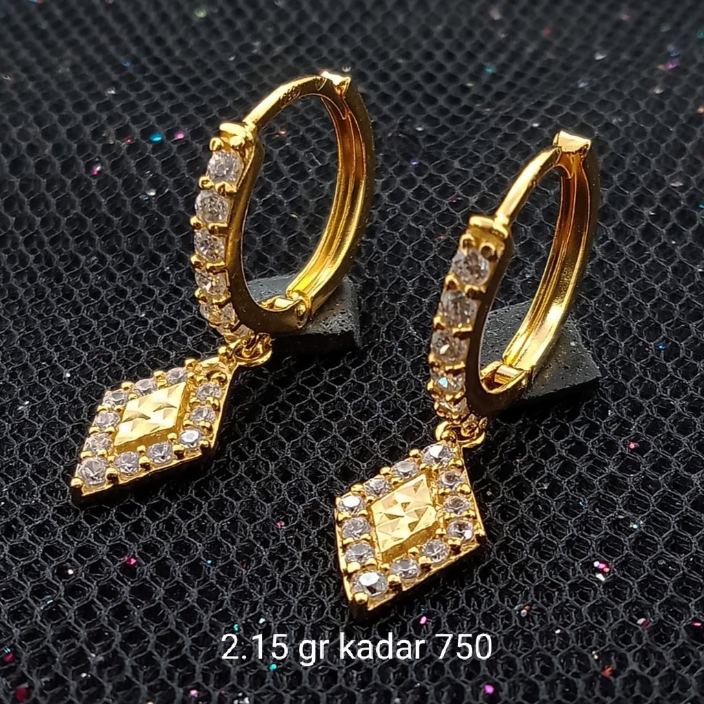 New Anting Emas 17K - 2.15 gr Kadar 750 - 1551