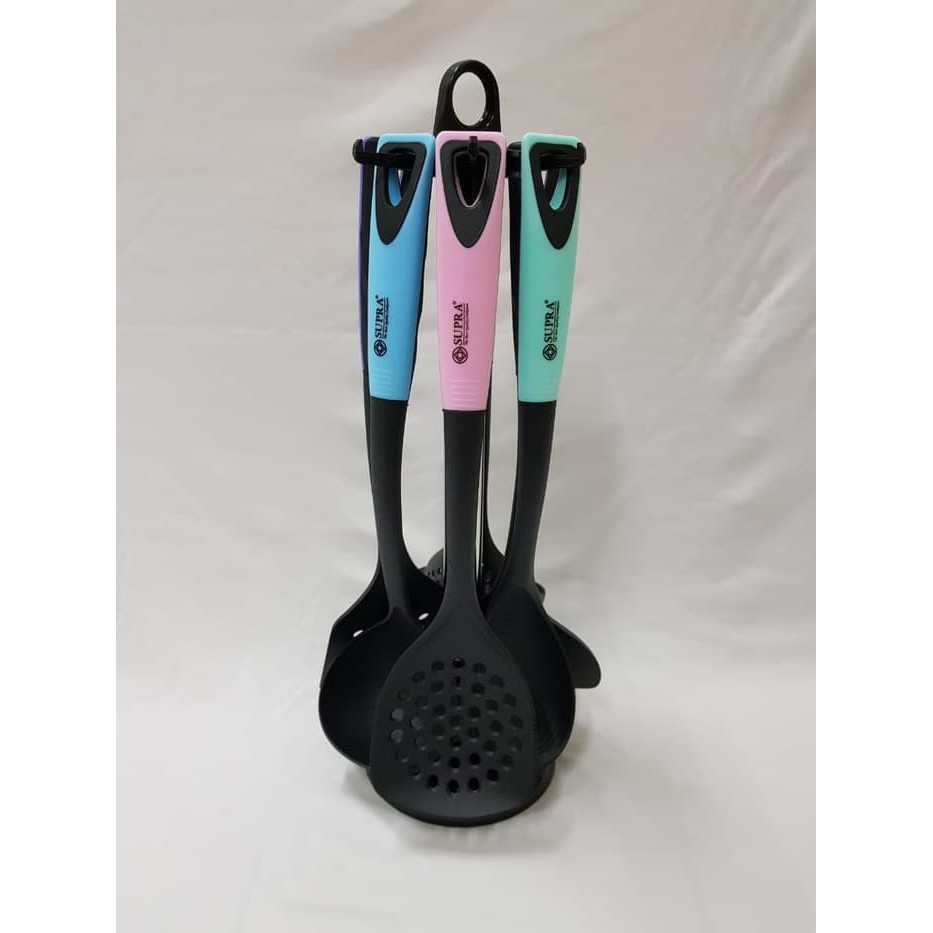 Supra Spatula Set Nylon Kitchen Tools Multi Color