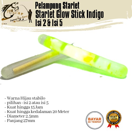 Pelampung Starlet Glow Stick Diamond Isi 2 Murah