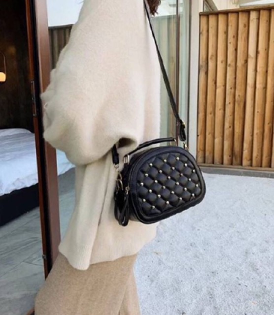 New Hand Bag Top Handle Sling Bag 2020 CRANBERRIES - NANO NANO FULL STOOD / Tas Selempang Cover Stud