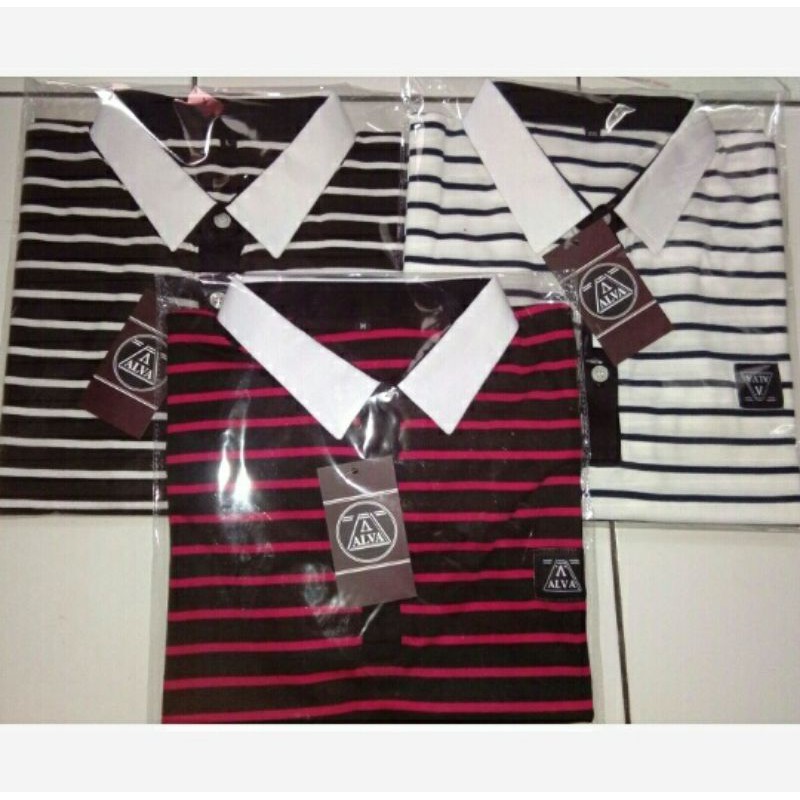 New Arrival II Baju Kerah Pria Cotton CVC Original Distro Polo shirt Formal Casual Busines Bandung Alva