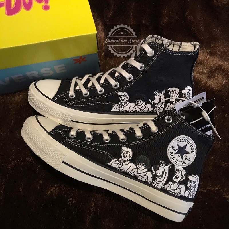 CONVERSE SCOOBYDOO HIGH BLACK WHITE 70S PREMIUM