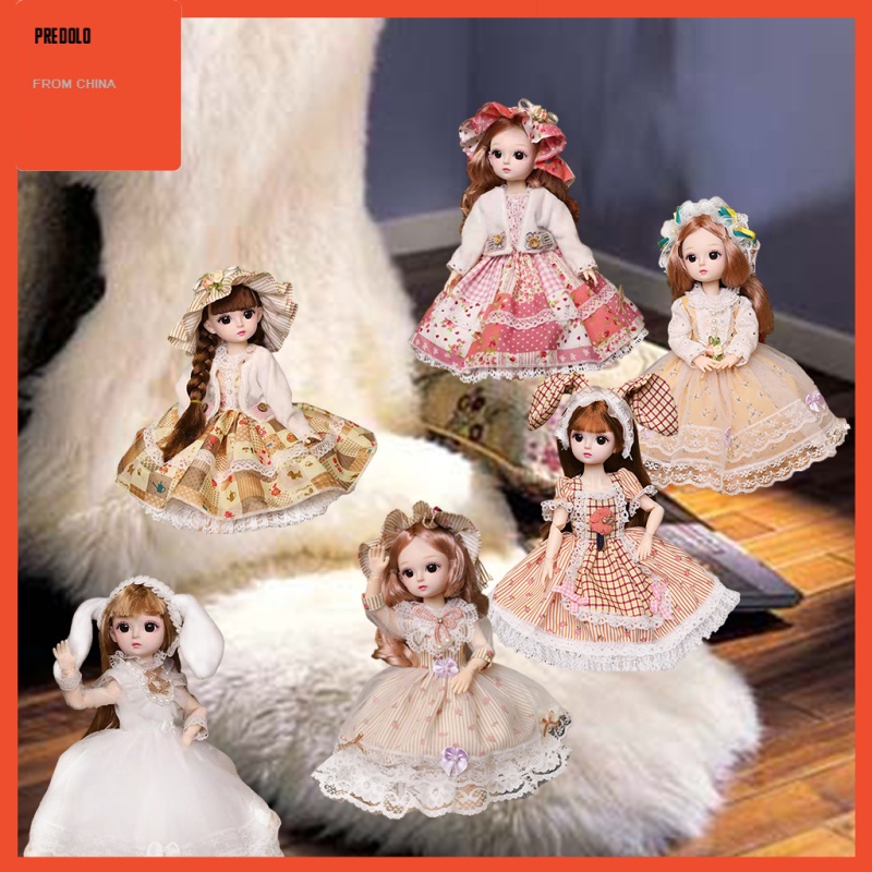 [In Stock] 12&quot; Doll Toy Movable Joints Fashionable Dress Up Dolls Toy for Girls