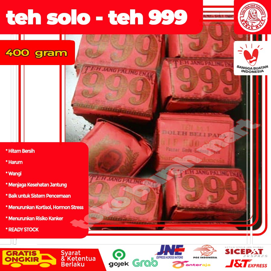 

Teh Solo - Teh 999 Indonesian Local Javanese Black Tea Lokal 1 bal