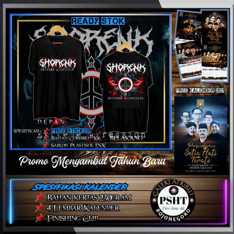 

Baju PSHT Shorenk free Kalender Bisa pilih motif