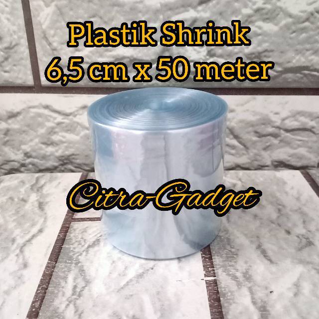 plastik Segel Plastik Shrink 6,5cm x 50meter