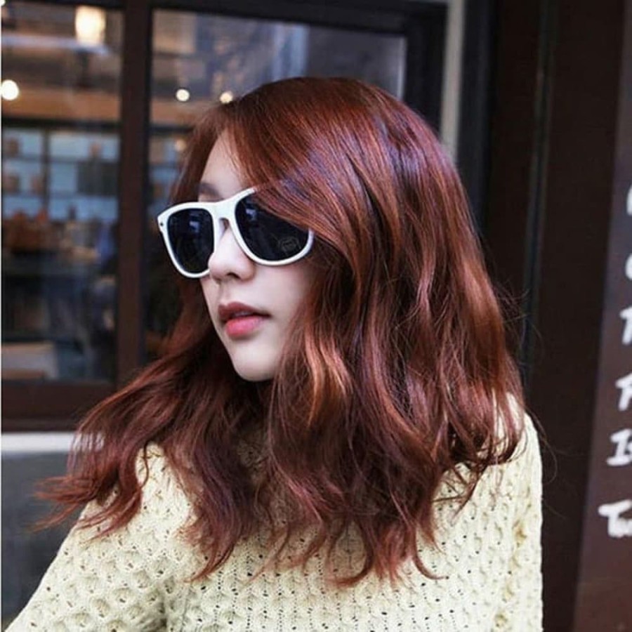 Kacamata Sunglass Wanita Model New Wayfarer Sunglasses White