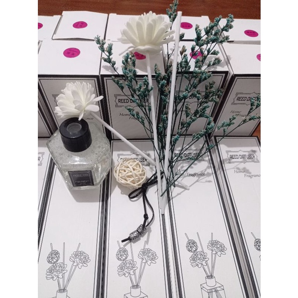 Reed diffuser aromatherapy 50ml,pengharum ruangan,refill,stick bunga,love'r grass, 50mL-1