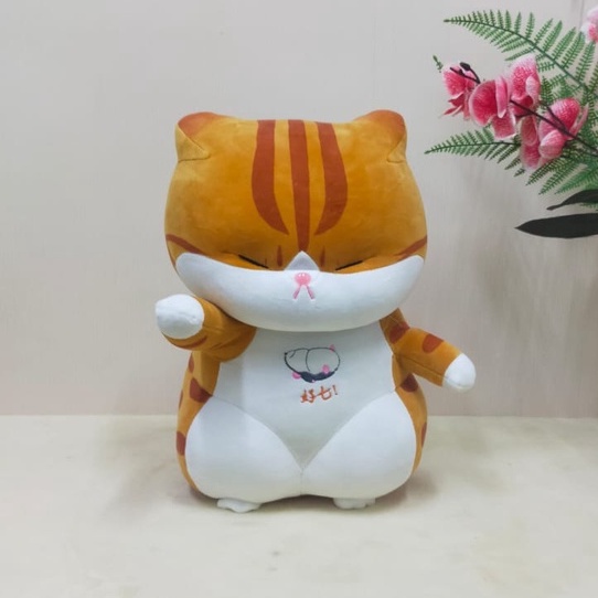 Boneka Kucing Mahkota Size 15&quot;/37cm/boneka cat abu/boneka furyucat/boneka anak lucu/