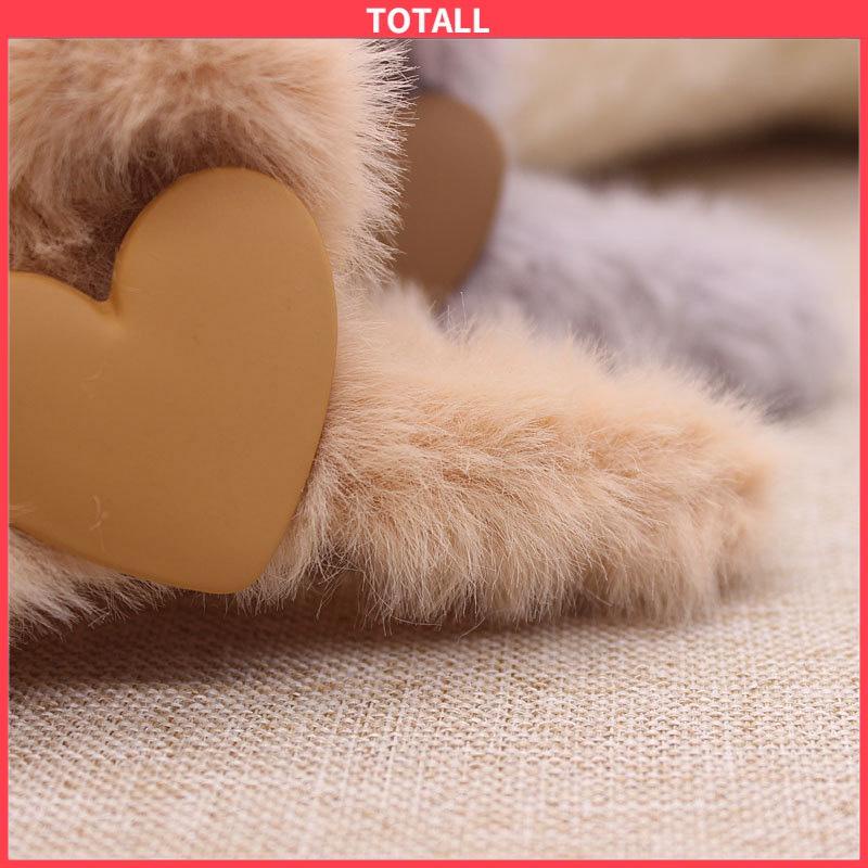 COD Love Plush Hairpin Fashion Imitasi Kelinci Rambut Temperamen Curling Clip-Totall