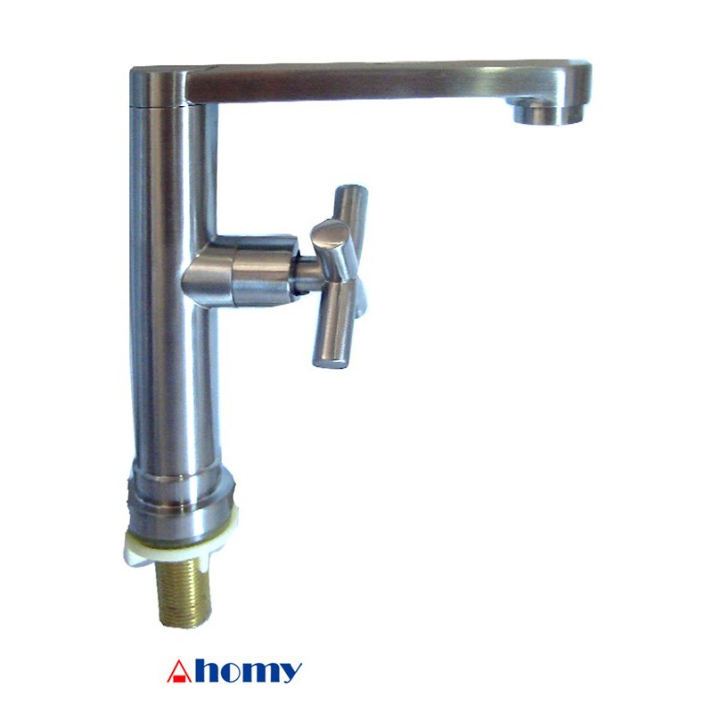 Kran stainless steel ravale wastafel B 300 SS