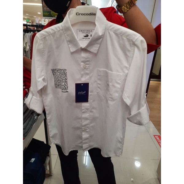 kemeja putih anak crocodile
