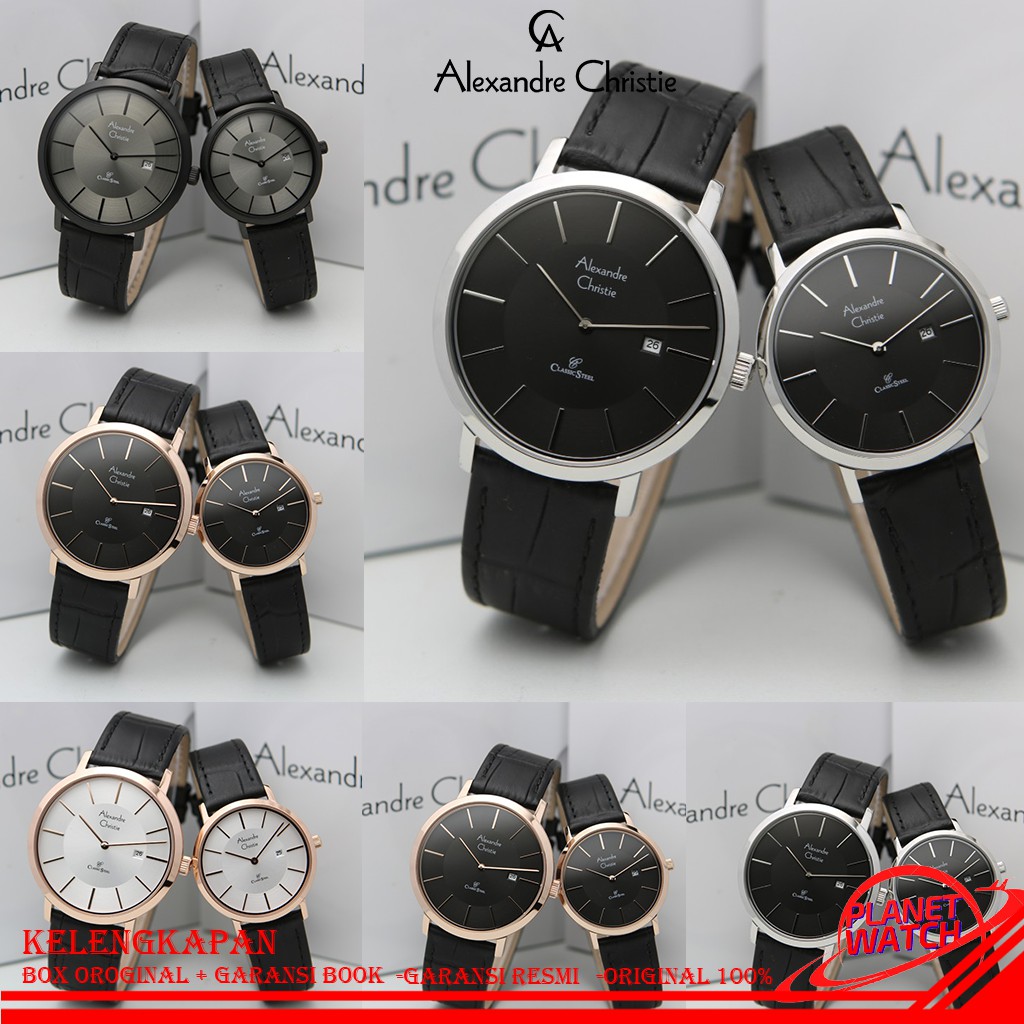 ALEXANDER CHRISTIE COUPLE ORIGINAL JAM TANGAN ALEXANDRE CHRISTIE COUPLE JAM ALEXANDER CRISTIE 8599