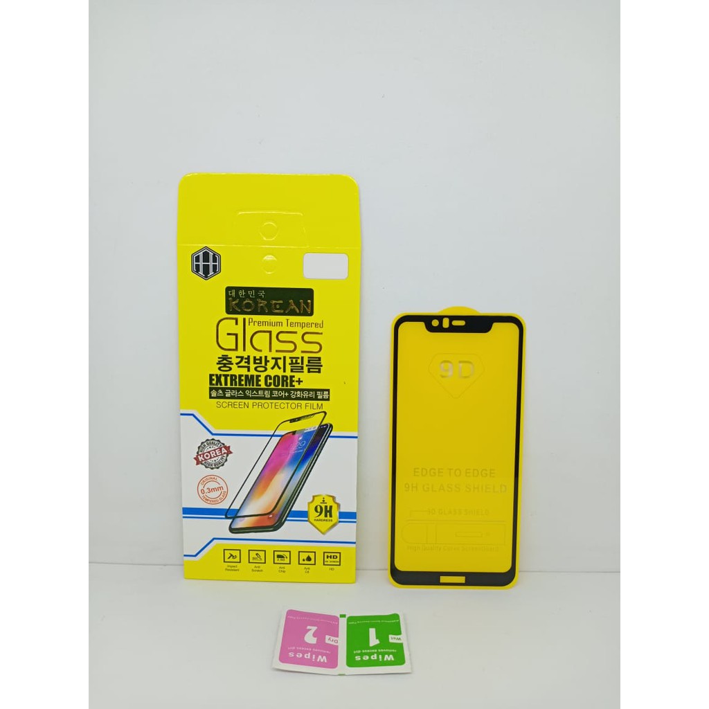 KOREAN Tempered Glass Nokia 5.1 Plus 5.86 inchi FULL SCREEN Guard Nokia X5 FULL GLUE Anti Gores Kaca