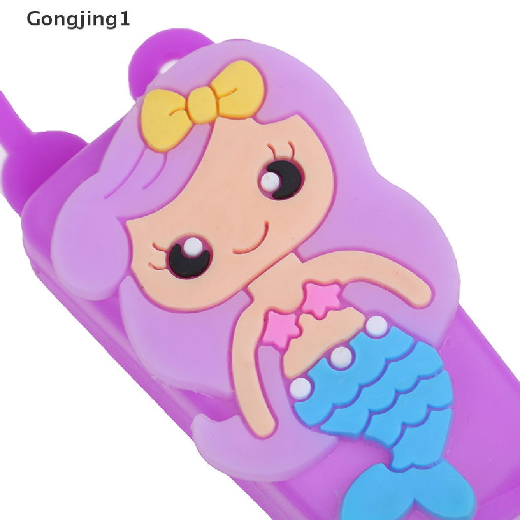 Gongjing1 Botol Hand Sanitizer Anti Bakteri Bahan Silikon Bentuk Mermaid