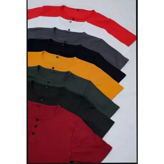 (COD) kaos kancing polos//kaos kancing pria lengan pendek//kaos polos//kaos polos kancing