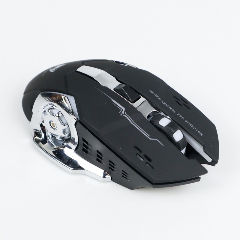 T-WOLF Wireless Gaming Mouse LED Light 2400 DPI - Q13 - Black