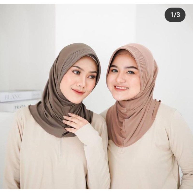 Hijab Bergo Instan Marisa Sport Size S Ori Qintani