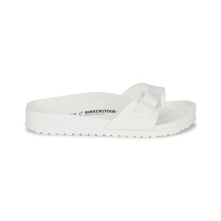 white birkenstock slides