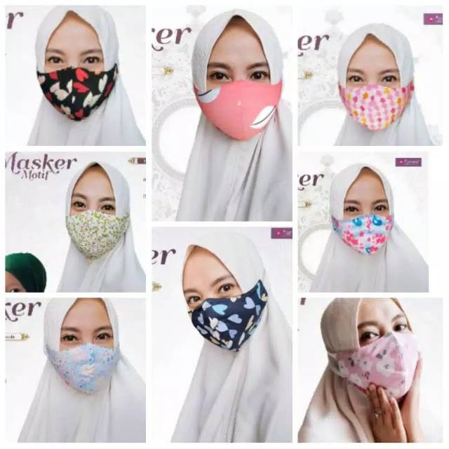 Masker AURANY FULL KARET Katun Jepang