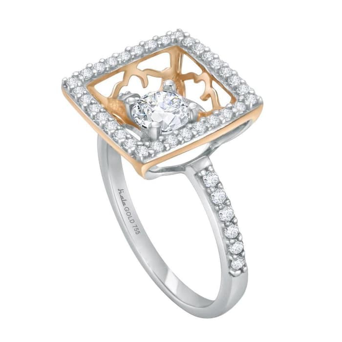 

Dominique Jewellery-Cincin Batik Collection Hala Gold 75% SNI 3WZ1393