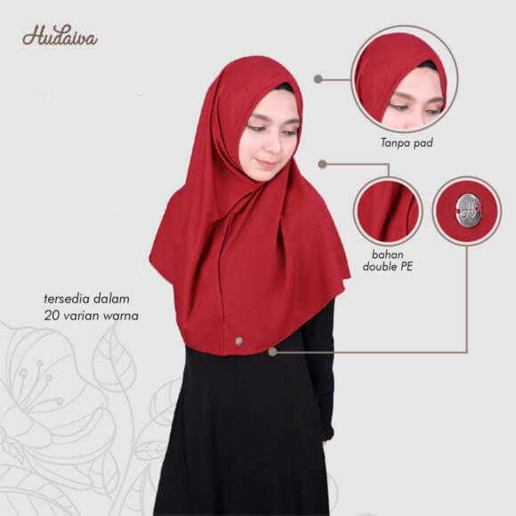 Jilbab Hudaiva Syria HDVA - HS003 Violet